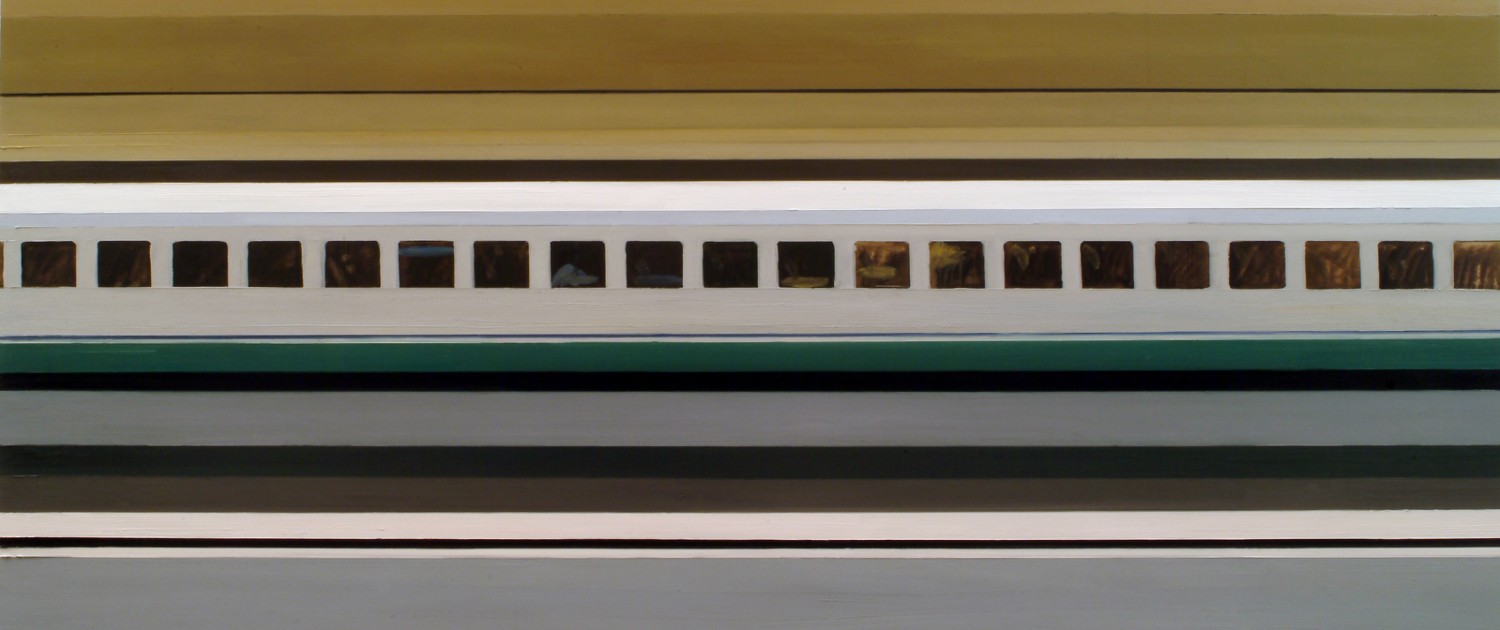 binario 94x200cm olio su legno